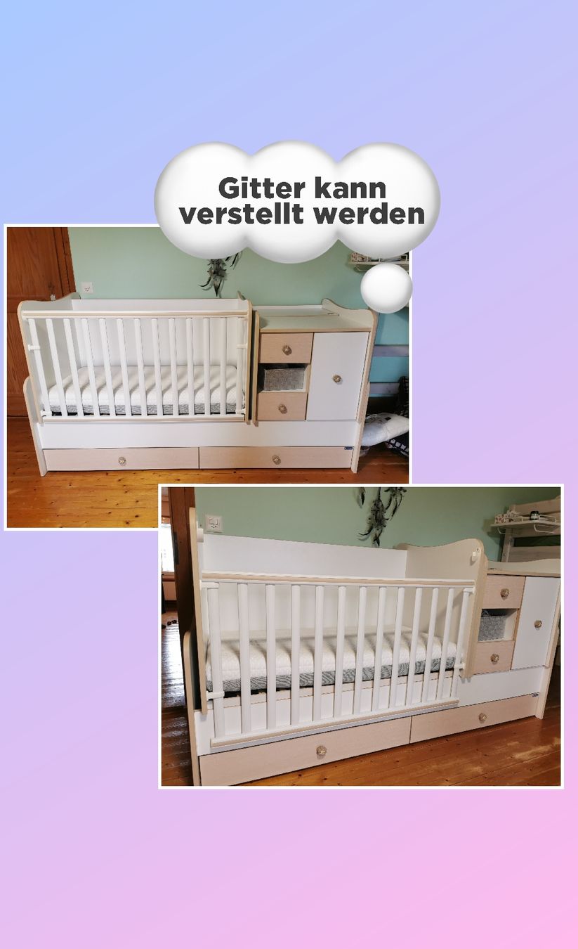 Letti: Babybett-Kinderbett/ Wickeltisch Kombination LORELLI – Usato da Altnau venduto da Steffi.G. 3