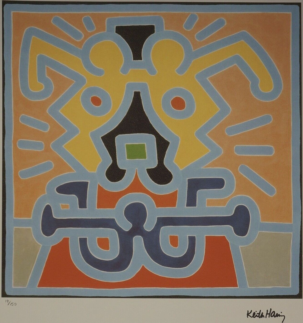 Grafica & Litografie: KEITH HARING    LITHOGRAPHIE HANDNUMMERIERT DRUCKSIGNIERT – Usato da Gersau venduto da kunst-online 1