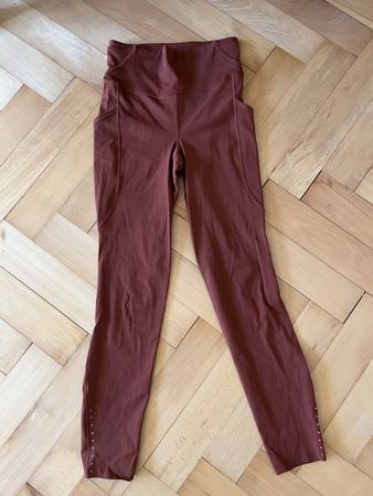 Lululemon fast and free tights Braun bronze Grösse 4