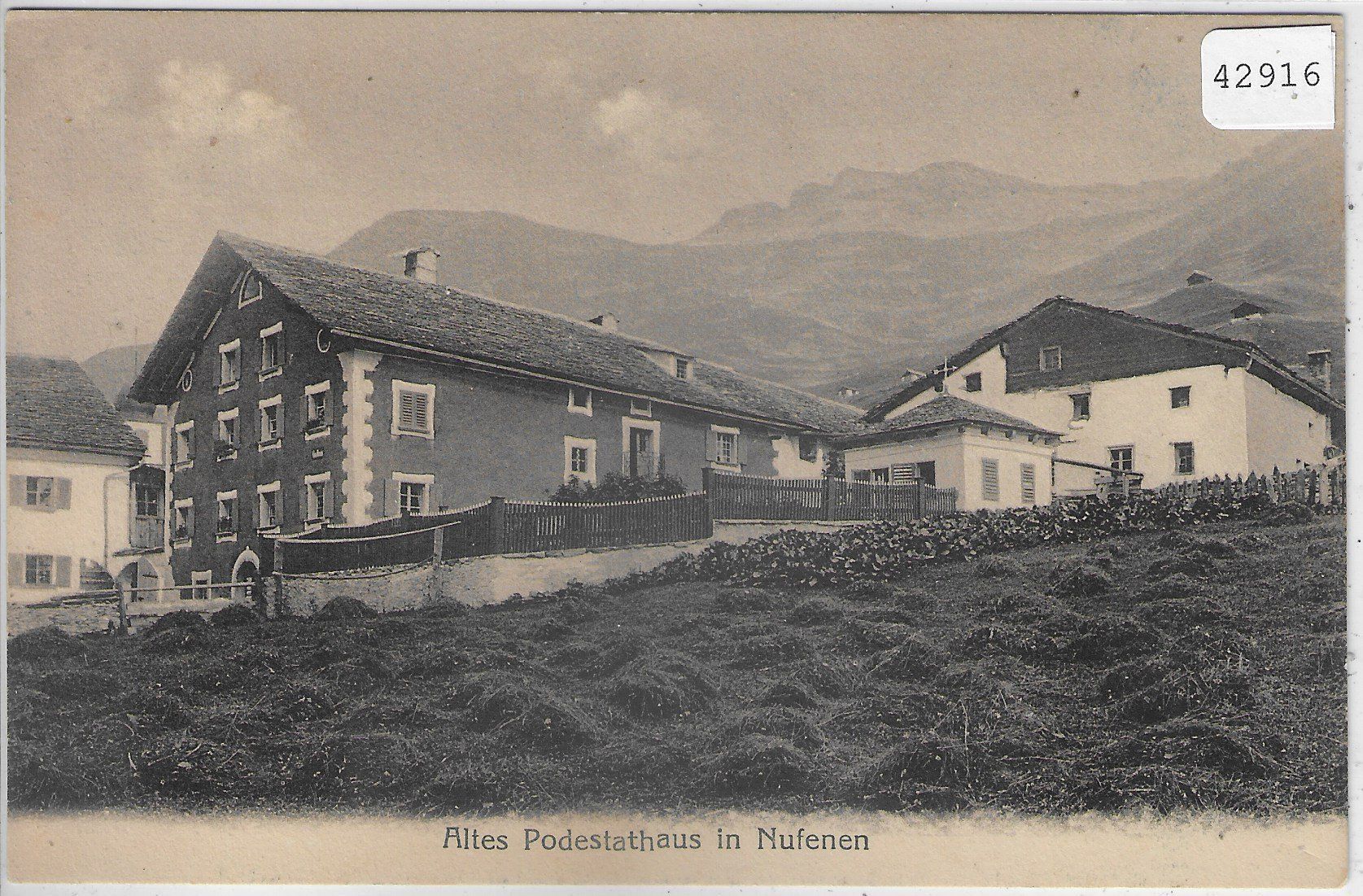 Cartoline postali: Altes Podestathaus in Nufenen – Usato da Ettingen venduto da Kartenplanet