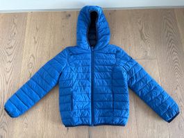Okaidi Steppjacke Gr. 140 💙 Winterjacke Junge blau 👍