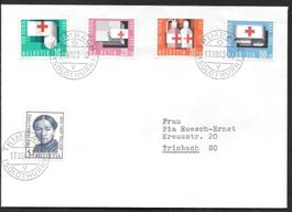 Brief Pro Patria 1963 Serie B113-B117 Trimbach 17.12.1963