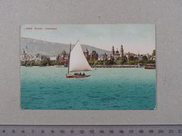 Zürich, 1920, Alpenquai, Boot, Segelschiff, Schiff