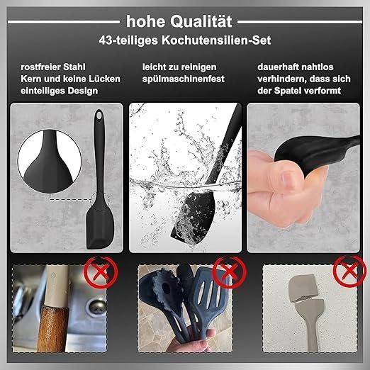 Set di posate: Küchenhelfer Set, 43-teiliges  Kochbesteck Set – Nuovo e nell'imballaggio originale da Oberentfelden venduto da ase_sk8n 2