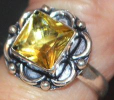 Ring L-3510 – Citrin Edelstein 17cm Innendurchmesser