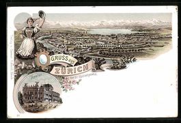 Litho Zürich, Teilansicht von der Waid 