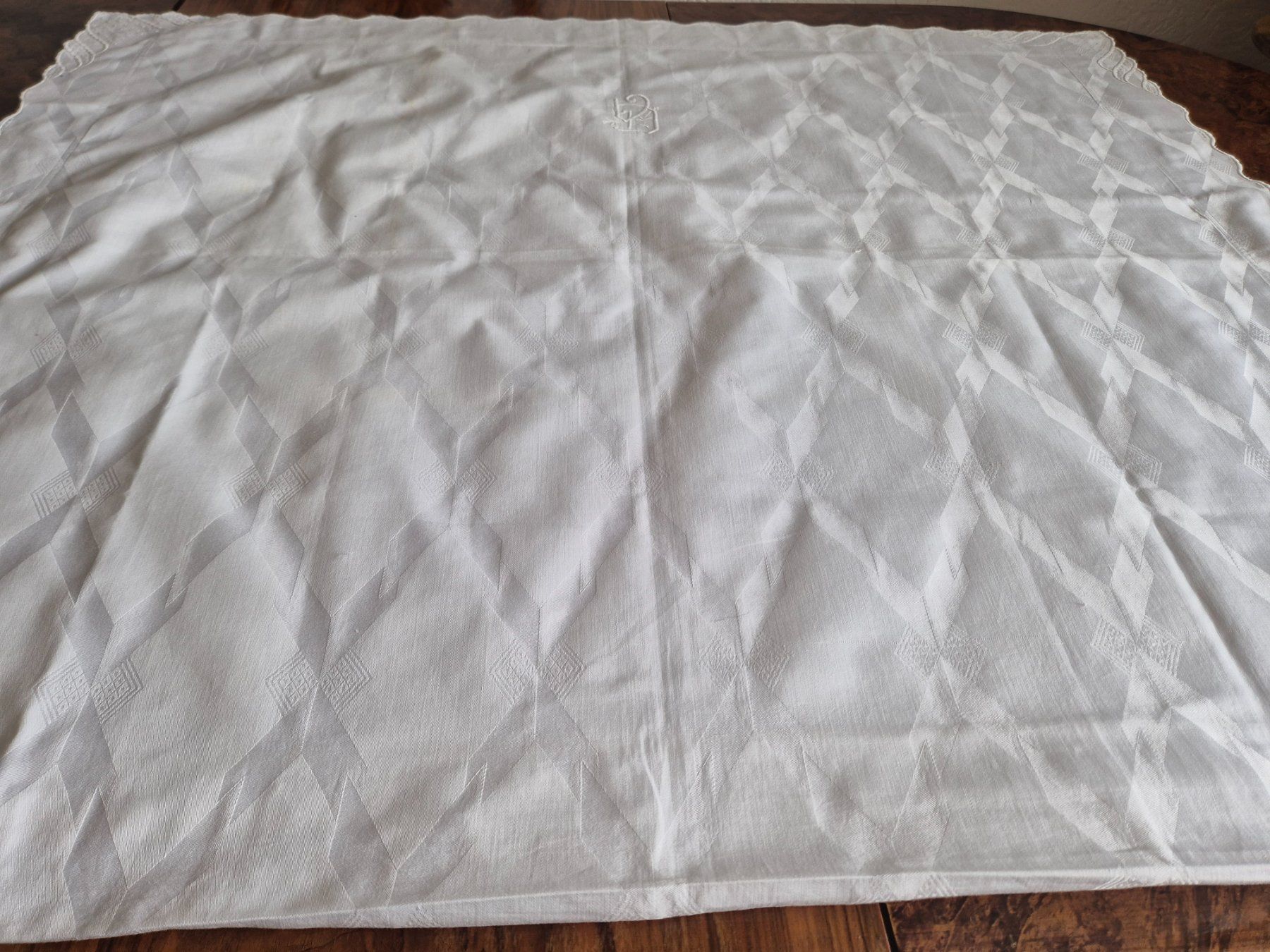 Biancheria da letto: Vintage Kissenbezug mit Monogramm – Usato da Bern venduto da aronari 1