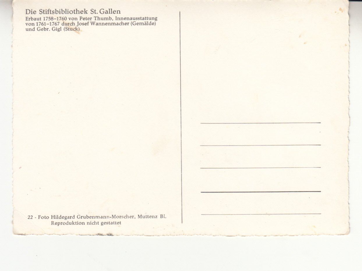 Ansichtskarten: St. Gallen ca. 1950 – Gebraucht aus Bürglen TG von StampGraf 1