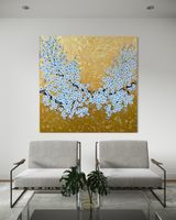 „Spring Delight" XXL  Kunst in Gold