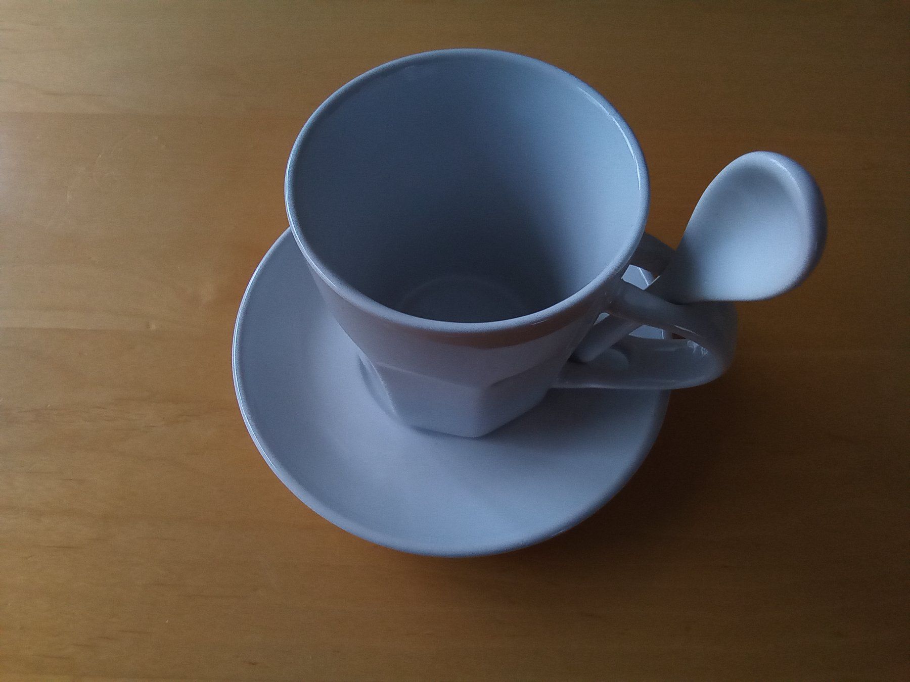 Tazze: Tasse mit Löffel (zum Selbstbemalen) – Nuovo (secondo la descrizione) da Effretikon venduto da Misterdyn 1