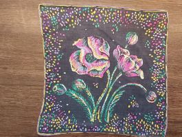 Taschentuch Motiv Blumen