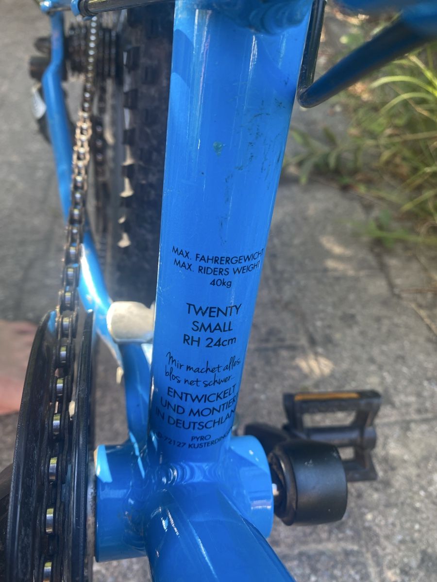 Pyro Biciclette: Kinder Velo Pyro blau 20 Zoll – Usato da Suhr venduto da Jade87 3