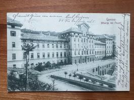 Postkarte 1902 Italien Genova nach Richterswil   (G1910)