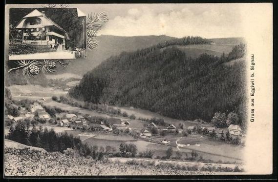 Cartoline postali: Eggiwil b. Signau, Ortsansicht aus der V – Usato da Berlin venduto da bartko-reher