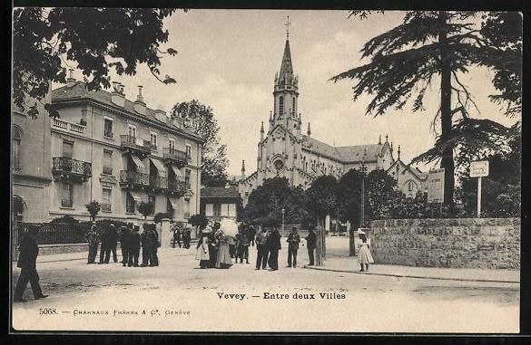 Cartes postales: AK Vevey, Entre deux Villes – D'occasion à Berlin par bartko-reher