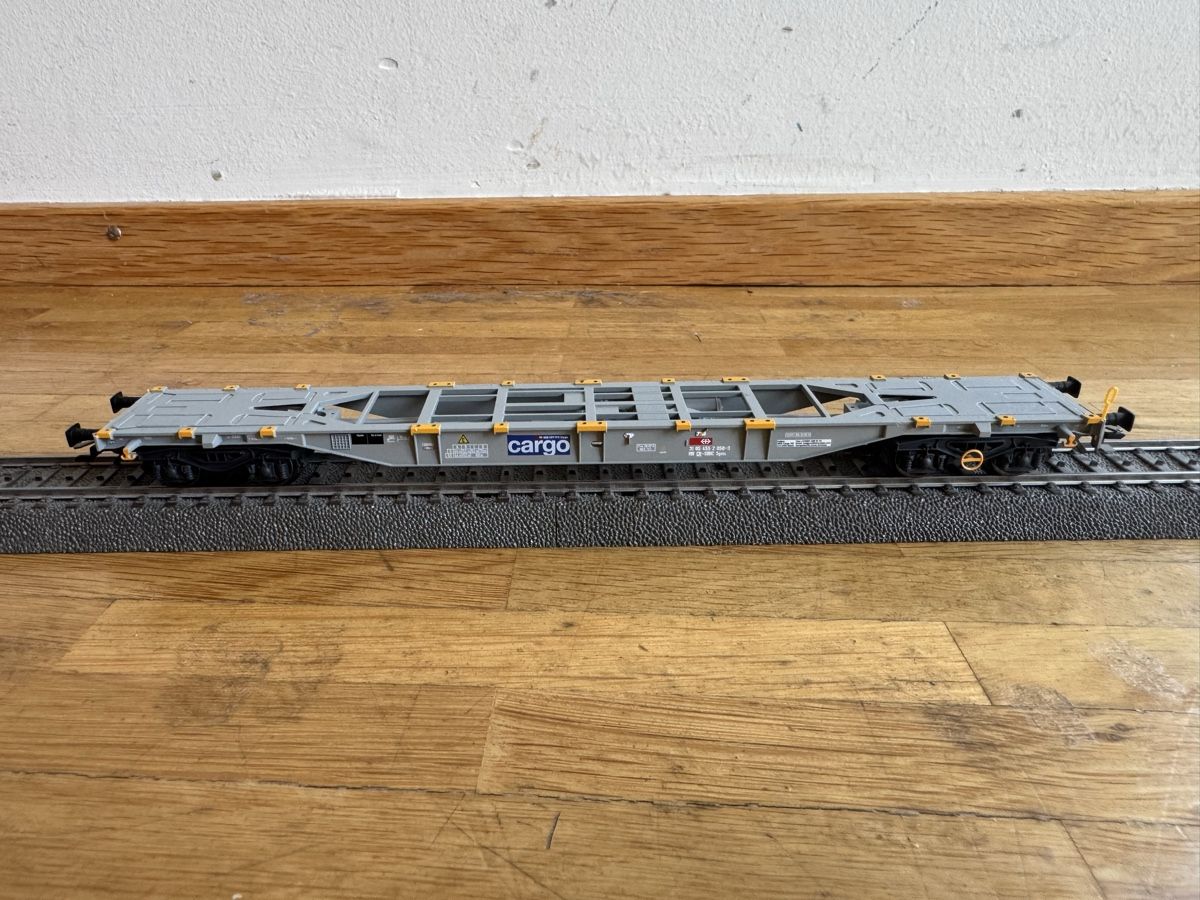 Märklin Modellini di ferrovie: Märklin 47096 H0 SBB Containertragwagen-Set – Usato da Zürich venduto da Maxim0357 4