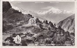 RIEDER - FURKA (VS) mit Villa Cassel, Mischabel, Matterhorn.