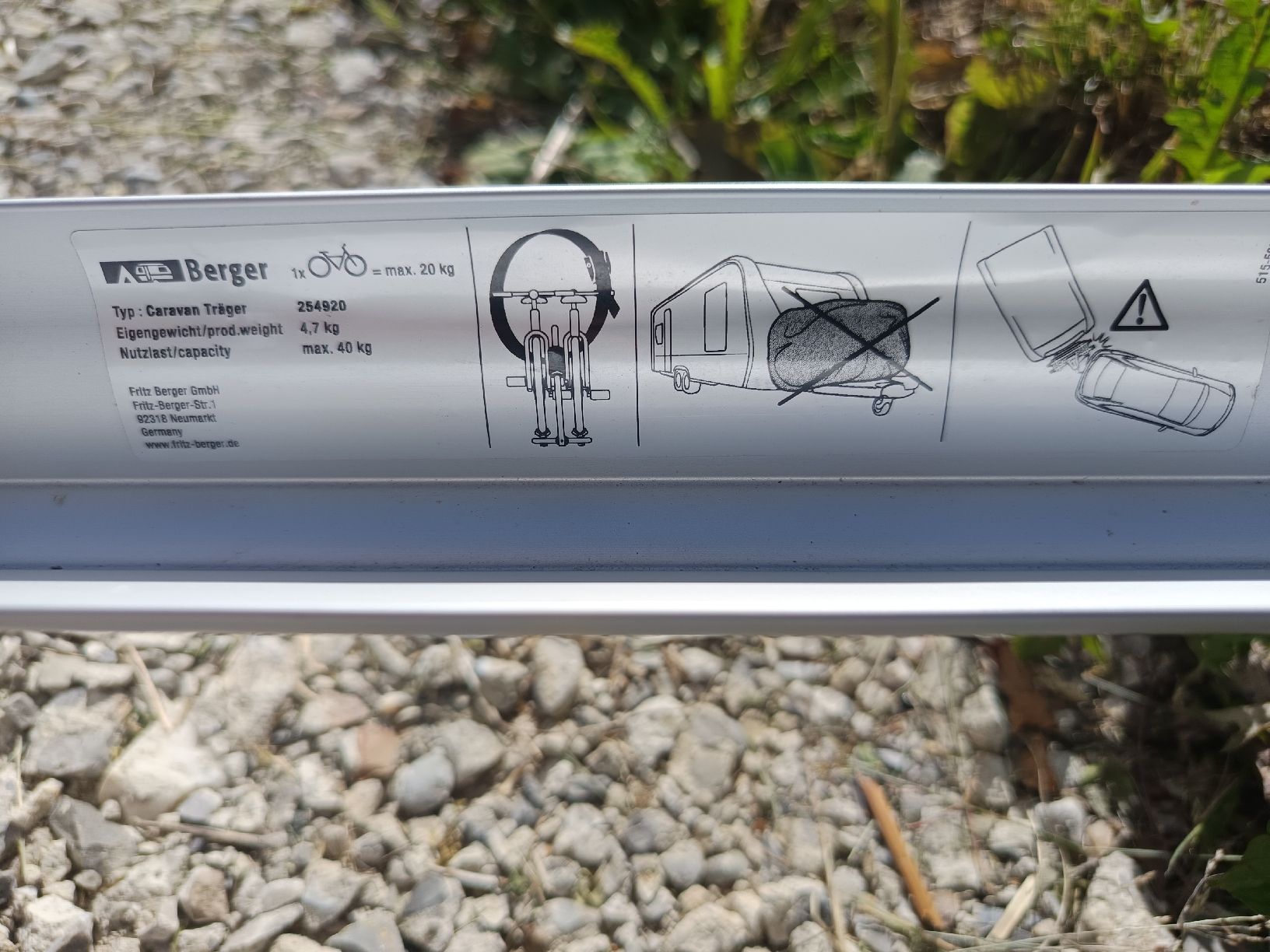 Balken: Fahrradträger Deichsel Wohnwagen – Gebraucht aus Gossau SG von nic_jmg8 1