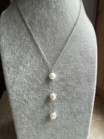 Perlen Set, Ring, Ohrringe, Kette Süsswasserperlen