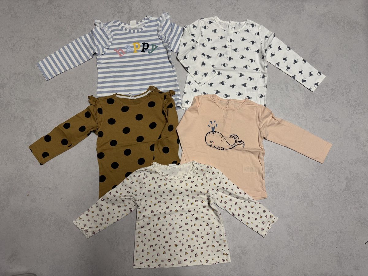 Lotti & Set di vestiti: 5 Langarmshirts, Gr. 86 / Oberteile – Usato da Bonaduz venduto da lut_6rts