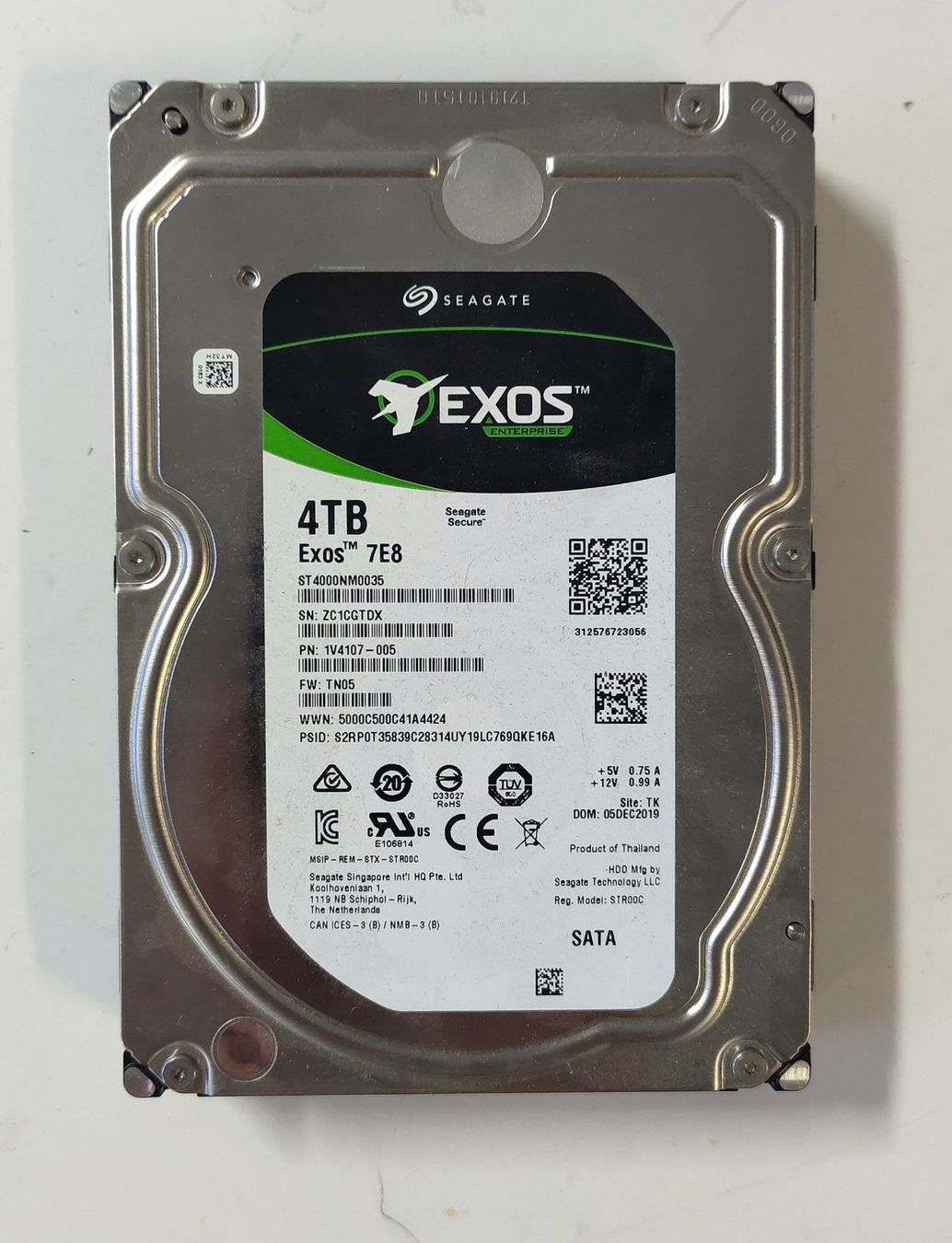 Seagate Dischi rigidi: Seagate HDD Exos 4 Terabyte – Usato da Bern venduto da borcky