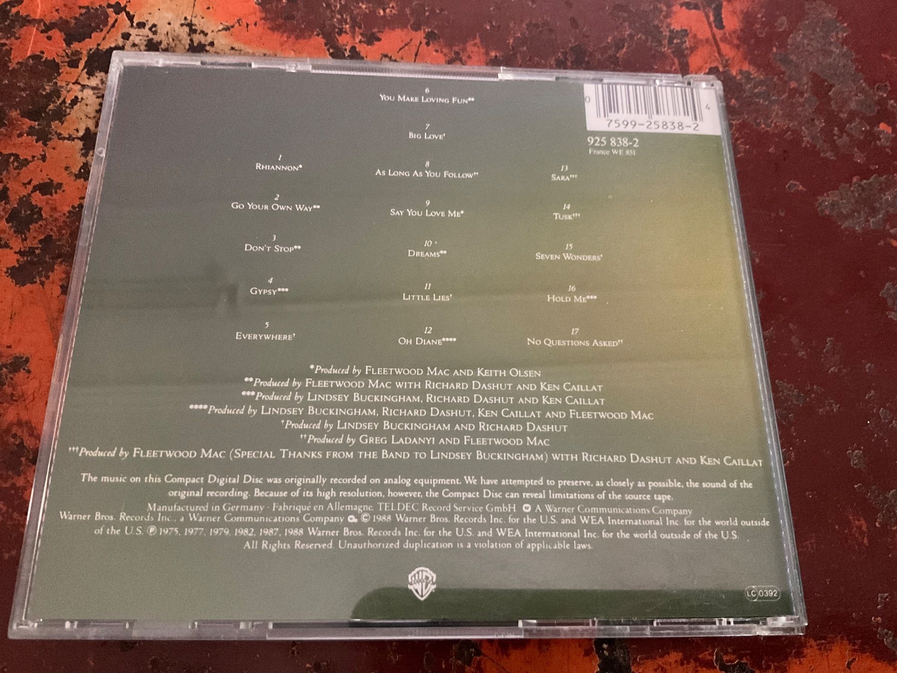 CD: Fleetwood Mac Greatest Hits CD – Usato da Delémont venduto da vinylfreak01 1