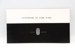Rolls Royce Silver Wraith Coachwork Park Ward 1953 Prospekt