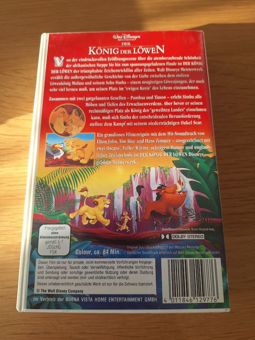 Alle VHS: VHS König der Löwen – Gebraucht aus Wanzwil von chlinih93 1