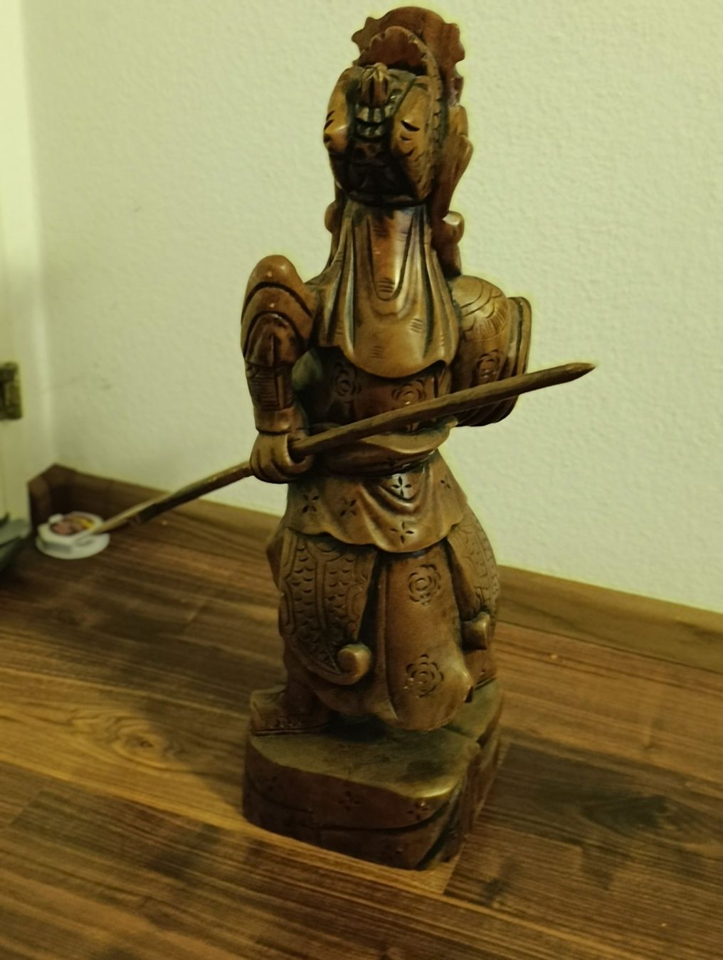 Statuette: Holz Statue, chinesischer Krieger, Antik-Top – Usato da Basel venduto da adler024 5