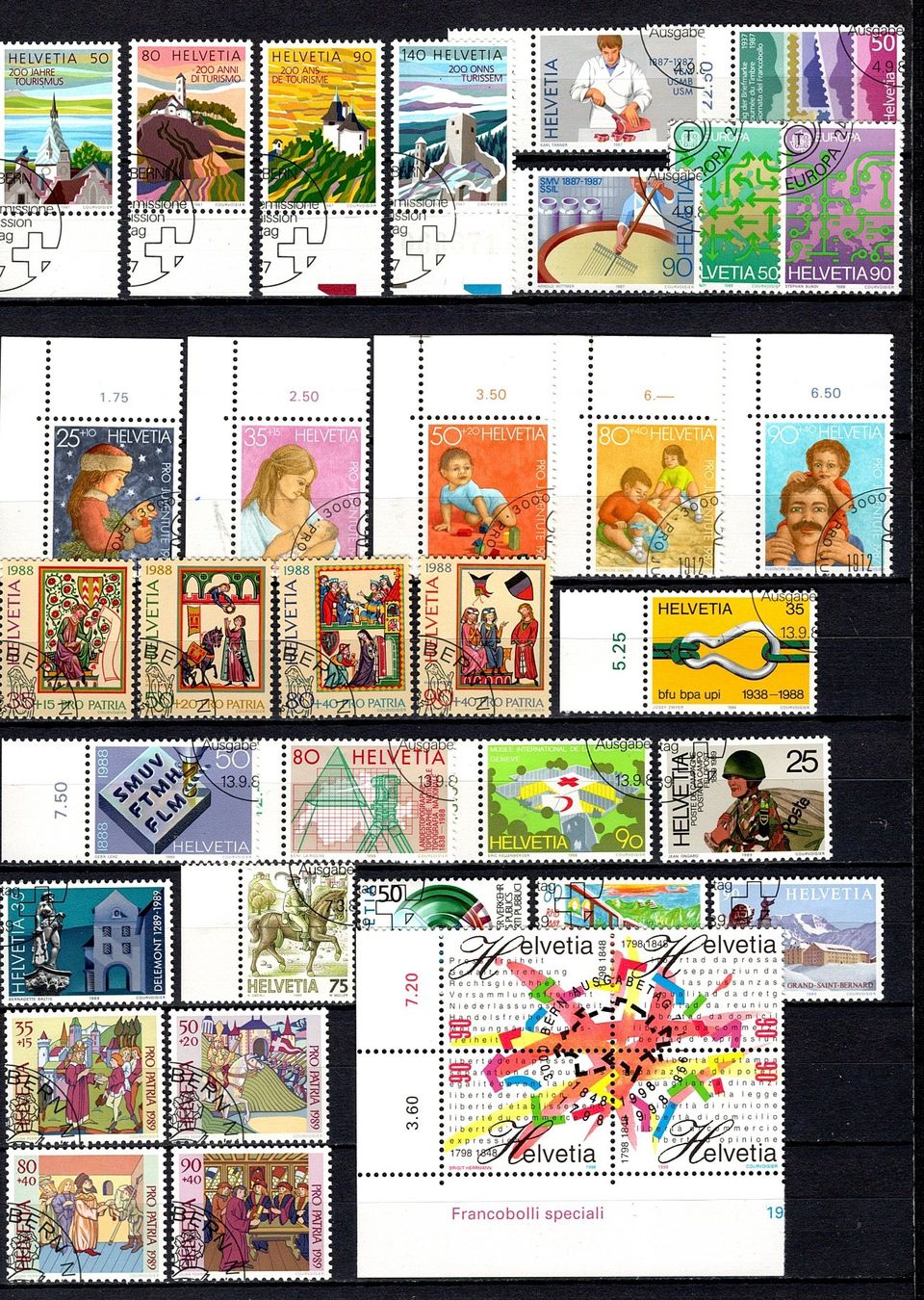 Tutti i francobolli: Sammlung Schweiz (724) – Usato da Burgdorf venduto da blinky01 2