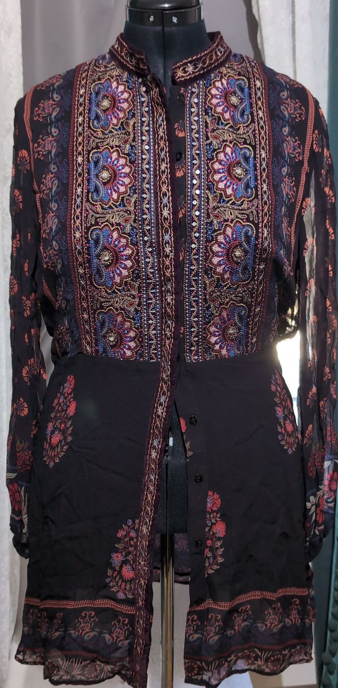 Zara Blusen: Wunderschöne Boho Bluse mit Stickerei, XL – Gebraucht aus Busswil BE von MissMuffin