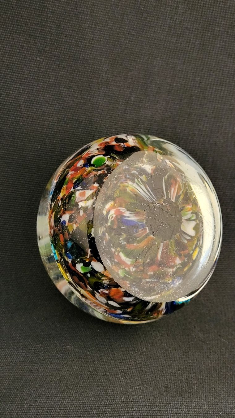 Murano Statuette: Paperweight Millefiori bunt – Usato da Basel venduto da spinne02 5