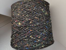 Tweed Merino & Seide Bourette von Filati Buratti 590g nero
