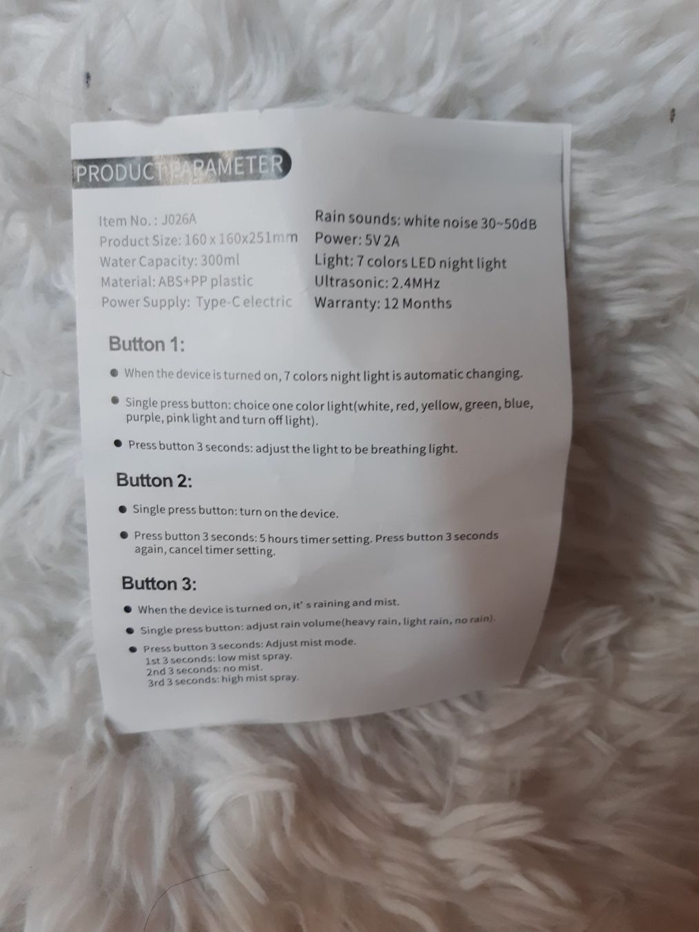 Luftbefeuchter: regentropfen luftbefeuchter mit led – Gebraucht aus Toffen von Gwunderegge77 3