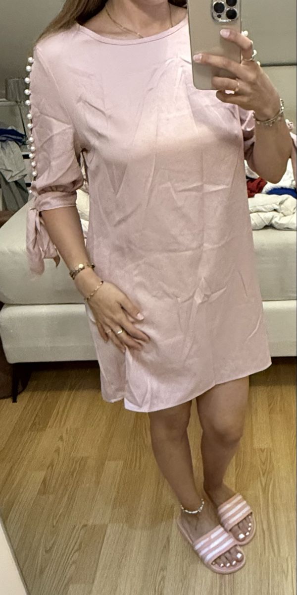 Kleider: Rosa Kleid mit Perlen - Grösse M – Gebraucht aus Oberhofen Thun'see von ClaudiaKelesh 2