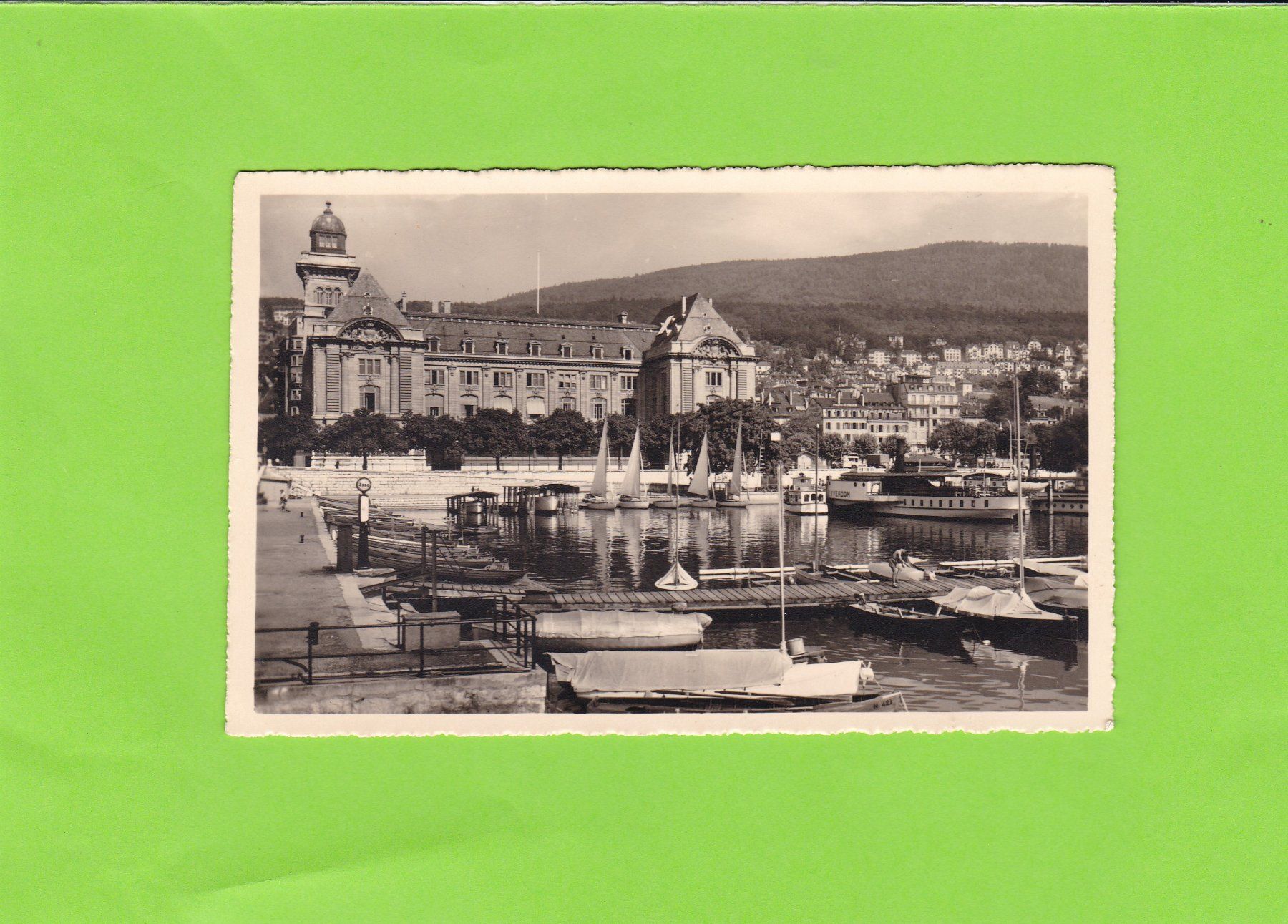 Cartoline postali: Neuchâtel. Le Port – Usato da St. Peterzell venduto da neckertal