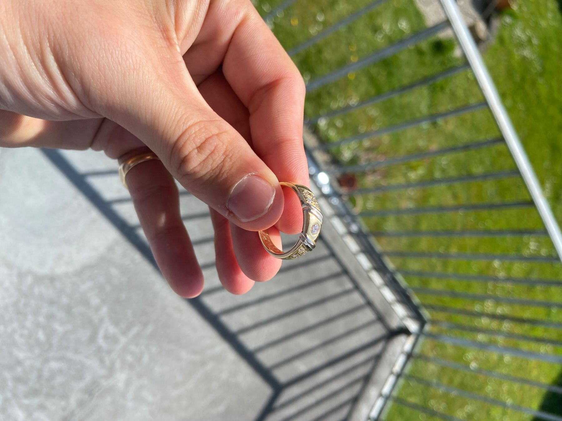 Anelli: Goldring 750 mit Brillanten  Grösse 64 – Usato da Zuchwil venduto da janoloo 5