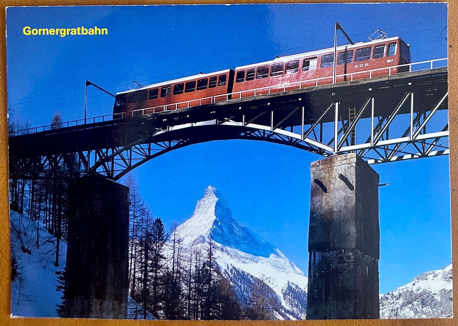 Cartoline postali: ZERMATT - Gornergratbahn - Findelenbrücke – Usato da Lutry venduto da Ediego