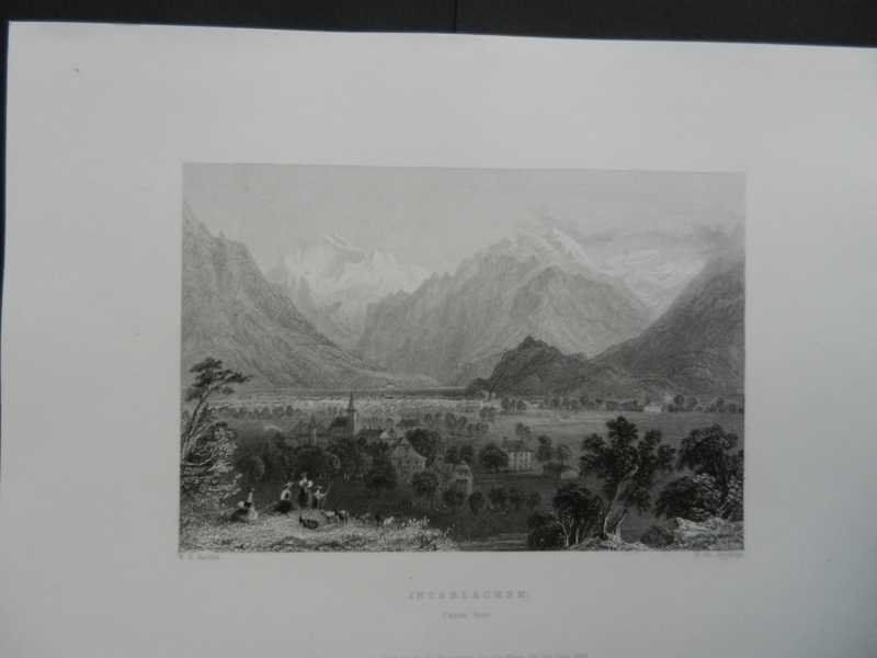 Gravures: Interlaken von Bartlett – D'occasion à Risch par Rischli15