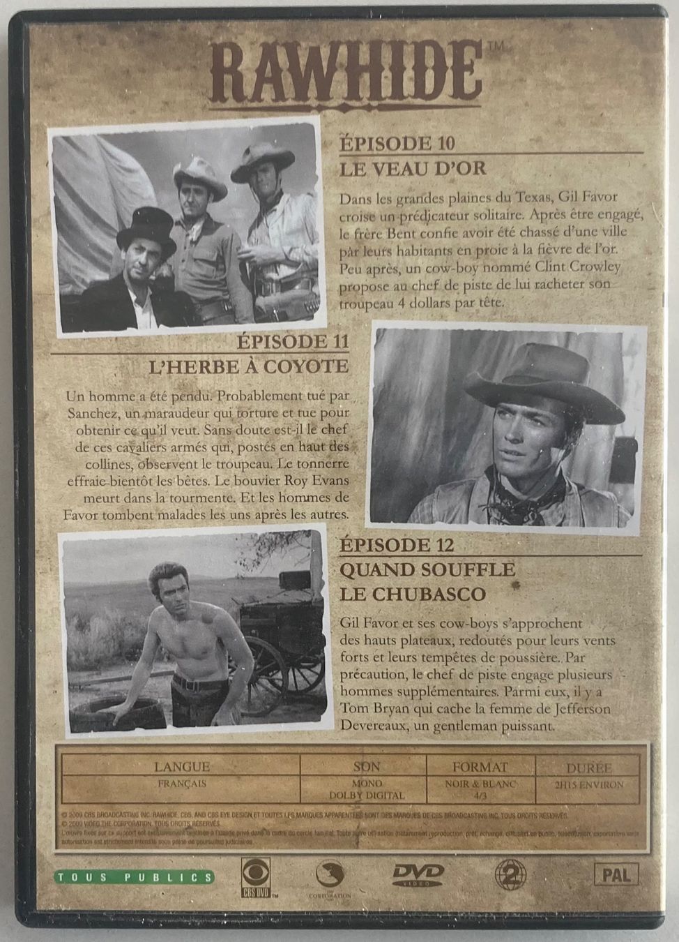 Tutti i DVDs: CLINT EASTWOOD - RAWHIDE N°4 – Usato da Poliez-Pittet venduto da Newtown-Records 4