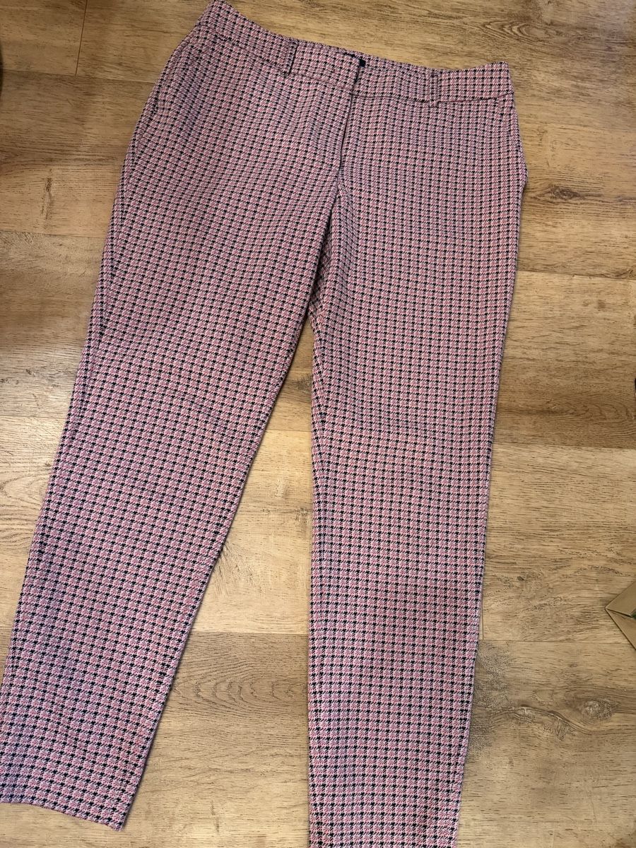 Navyboot Hosen: Navyboot Damenhose, Gr. 40, kariert, pink/schwarz – Gebraucht aus Walde AG von Hanutta