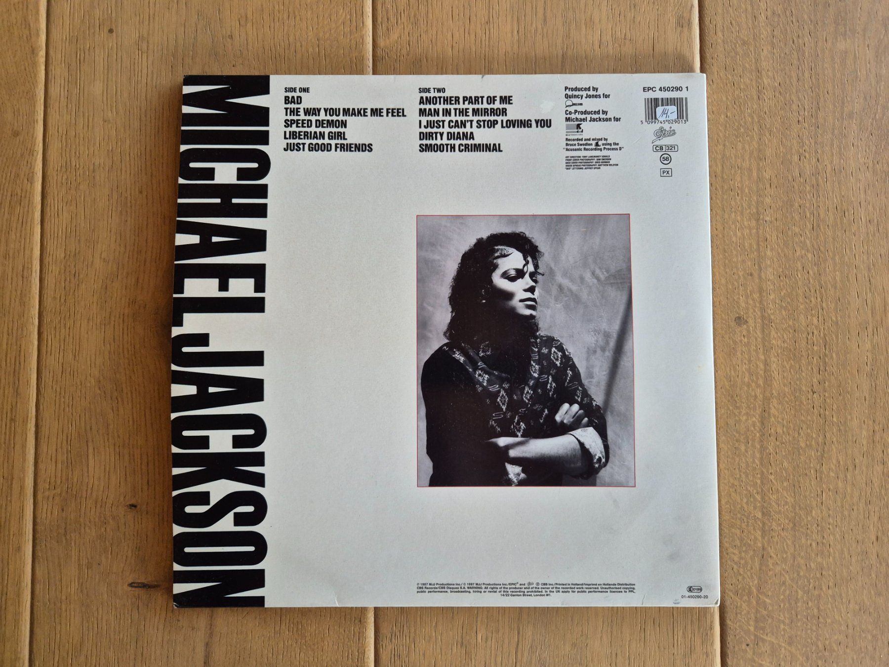 Dischi in vinile: Michael Jackson - Bad - Album Vinyle Original – Usato da Savièse venduto da coeur88 1