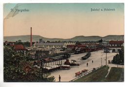 ST. MARGRETHEN Fabrik Hobelwerk - Bahnhof mit Bahn