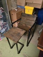 Industrial Stuhl mit Tisch