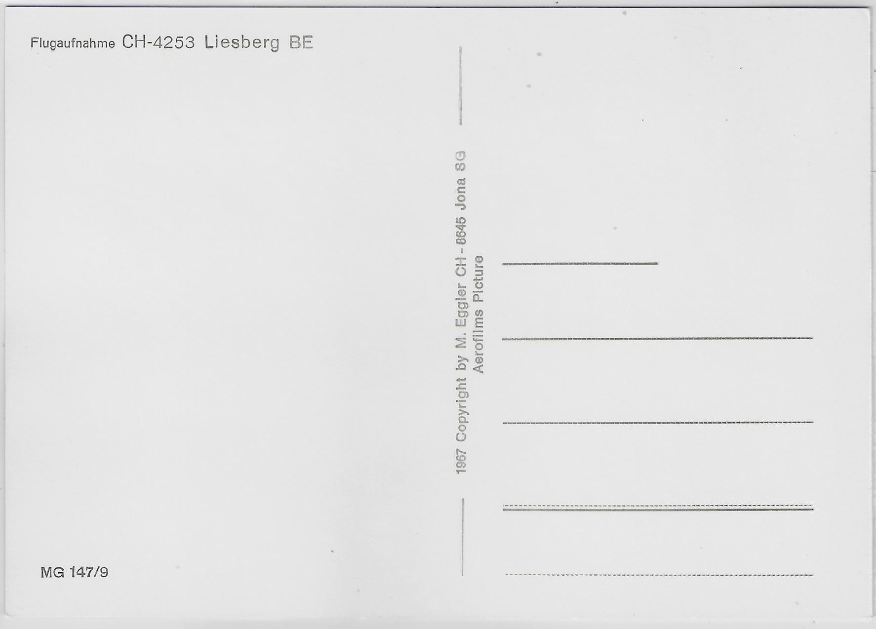 Cartoline postali: Flugaufnahme Liesberg-Dorf BL – Antico da Ettingen venduto da Kartenplanet 1