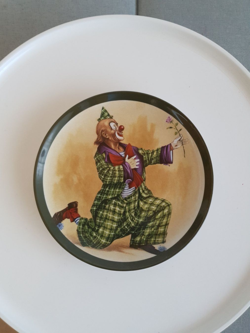Teller: 70-80er J. Schweiz Sevelen" Ottlinger " 2 Wandteller Clown – Gebraucht aus Savièse von qm2710 1