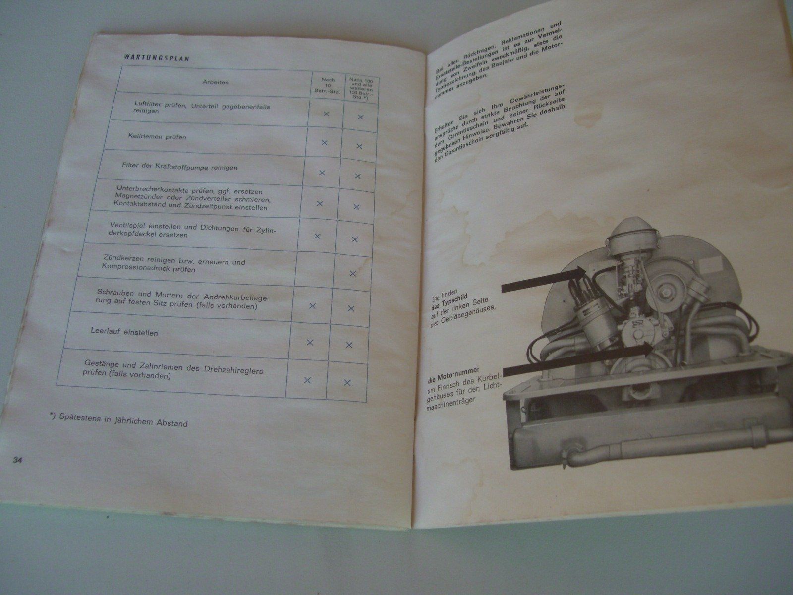 Libri: Betriebsanleitung zu VW Boxermotor – Usato da Schwarzenbach / Huttwil venduto da Sofre47 3
