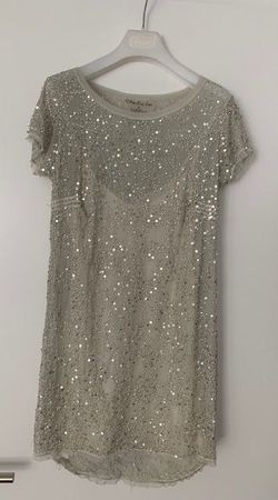 Flittered summer Dress silver