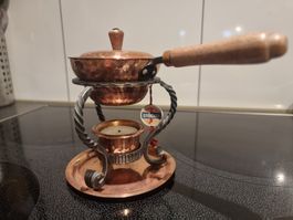 Stöckli Netstal  Kupfer Pfanne / Rechaud