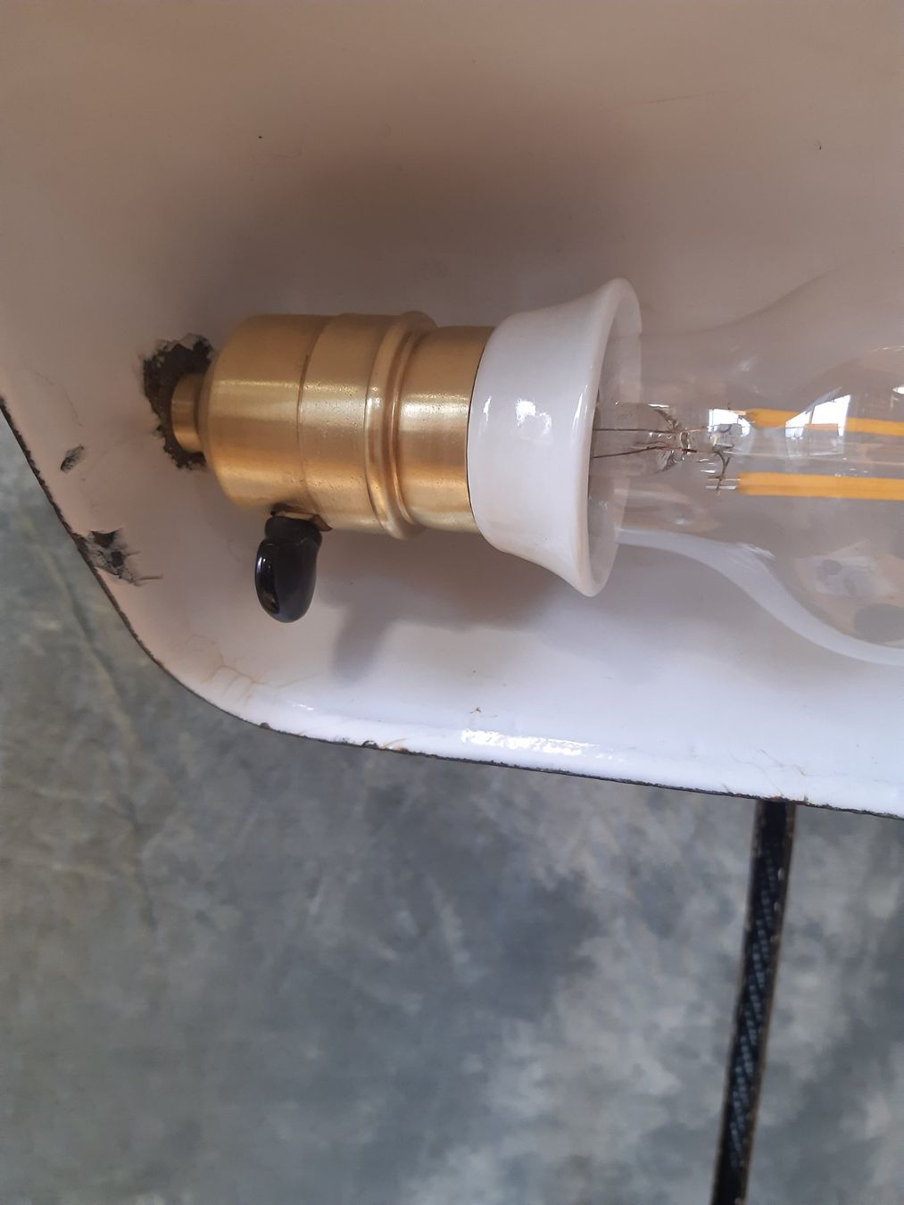 Bankamp Lampade: Alte Emaille  Banklampe Marke Viktoria – Usato da Winterthur venduto da lampenretter 2